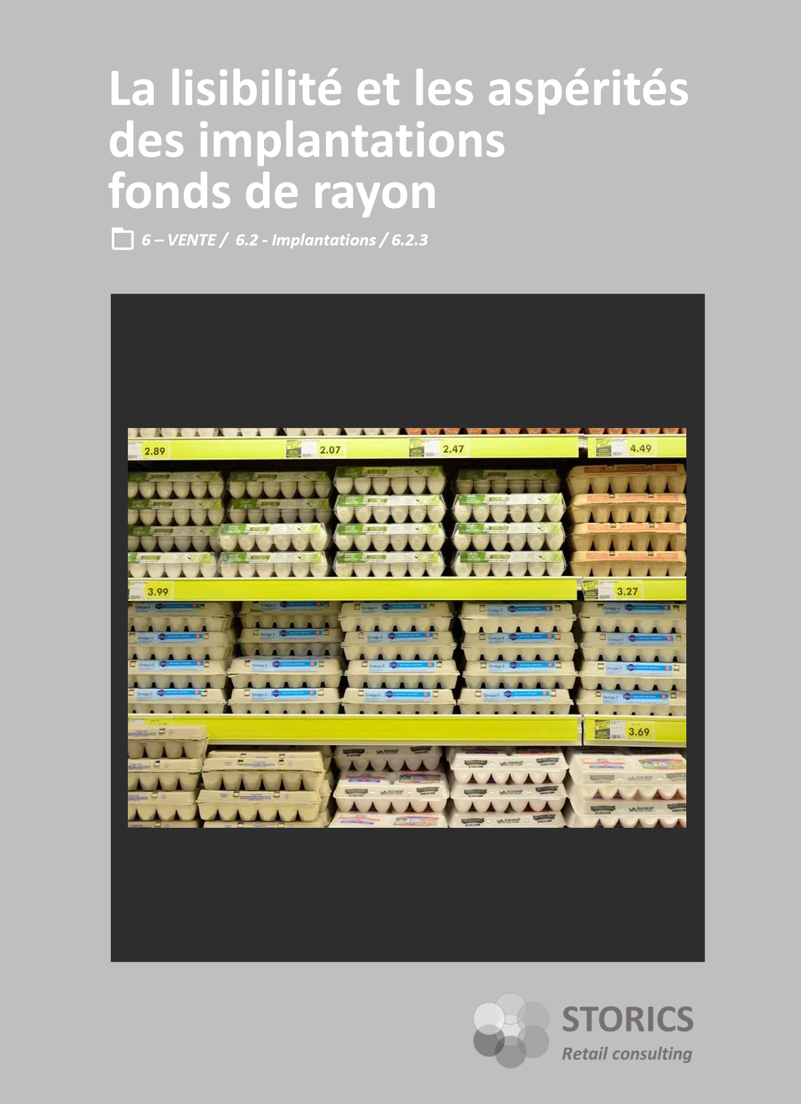 6.2.3 – La lisibilité et les aspérités des implantations fonds de rayon